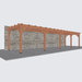 Douglas veranda bouwpakket 1180x305cm
