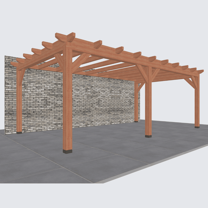 Douglas veranda Constructie bouwpakket 660x370cm