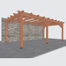Douglas veranda Constructie bouwpakket 660x370cm