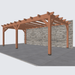 Douglas veranda Constructie bouwpakket 660x370cm