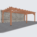 Douglas veranda bouwpakket 725x370cm