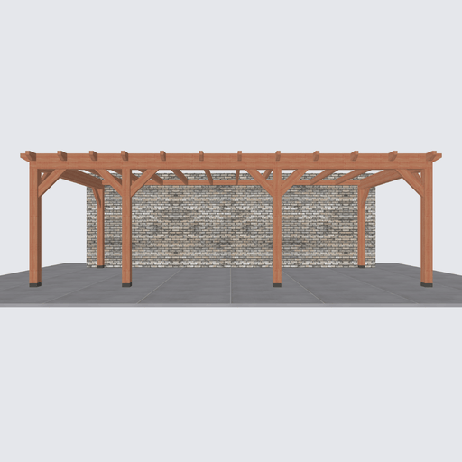 Douglas aanbouwveranda constructie 775x370cm