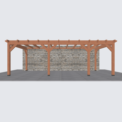 Douglas aanbouwveranda constructie 775x370cm