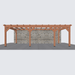 Douglas aanbouwveranda constructie 775x370cm