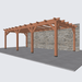 Bouwpakket douglas aanbouwveranda constructie 780x370cm