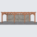 Bouwpakket douglas aanbouwveranda constructie 780x370cm