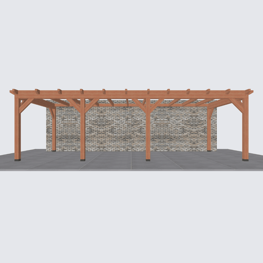 Bouwpakket douglas aanbouwveranda constructie 845x370cm