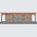 Douglas veranda bouwpakket 890x305cm
