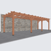 Douglas veranda bouwpakket 890x305cm