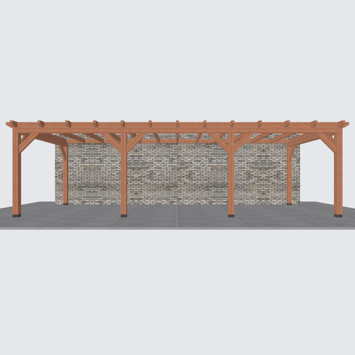 Bouwpakket douglas aanbouwveranda 890x370cm