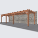 Douglas veranda bouwpakket 950x305cm