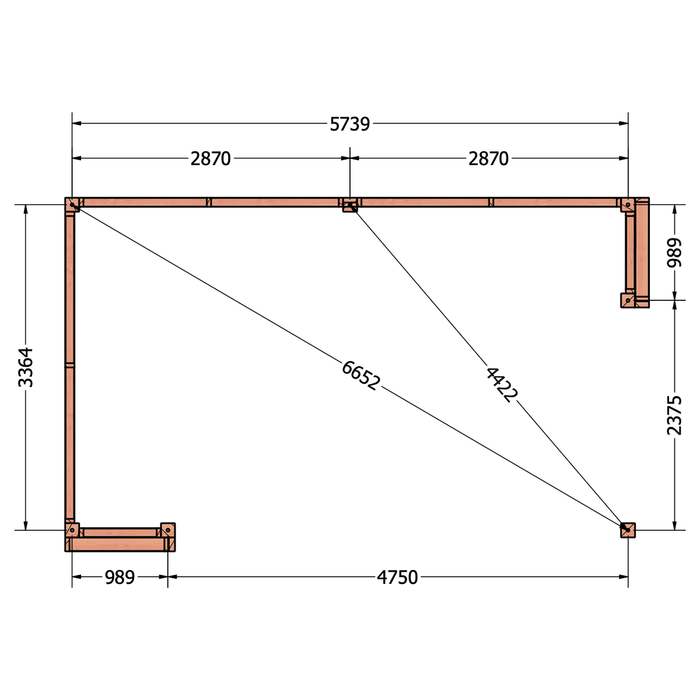 Buitenverblijf Capri - 610x375cm links