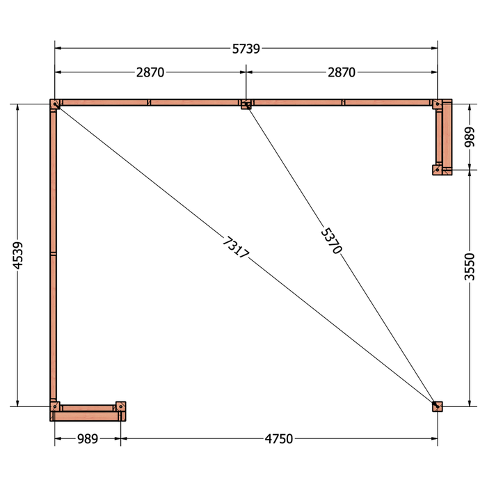 Buitenverblijf Capri - 610x490cm links