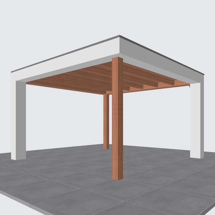 Buitenverblijf Verona - 400x400cm - Links - Volledig op Maat