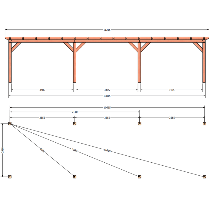plattegrond douglas overkapping 1120x345cm