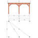 plattegrond douglas overkapping 530x410cm
