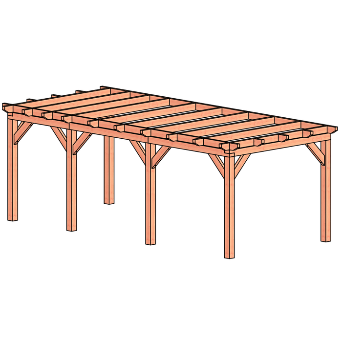 Douglas Aanbouwveranda bouwpakket 670x305cm