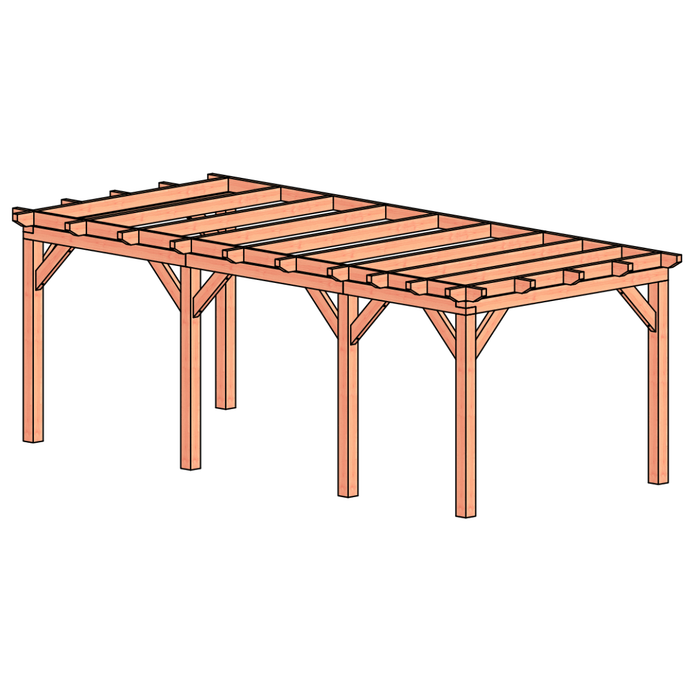 Douglas Aanbouwveranda bouwpakket 670x305cm
