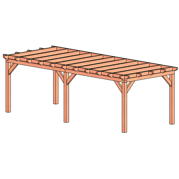Douglas Aanbouwveranda bouwpakket 725x305cm