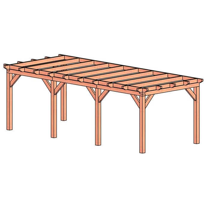 Douglas Aanbouwveranda bouwpakket 730x305cm