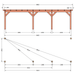 Douglas veranda bouwpakket 845x305cm