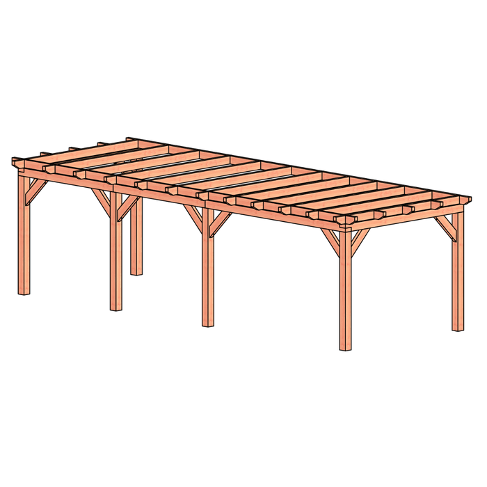 Douglas veranda bouwpakket 845x305cm