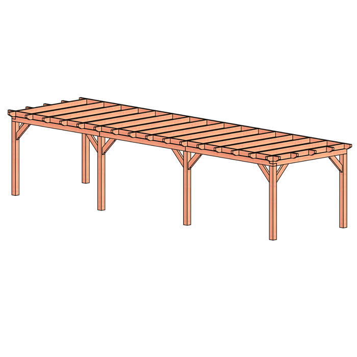 Douglas veranda bouwpakket 1080x305cm