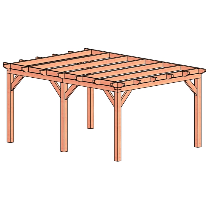 Douglas veranda Constructie 490x370cm