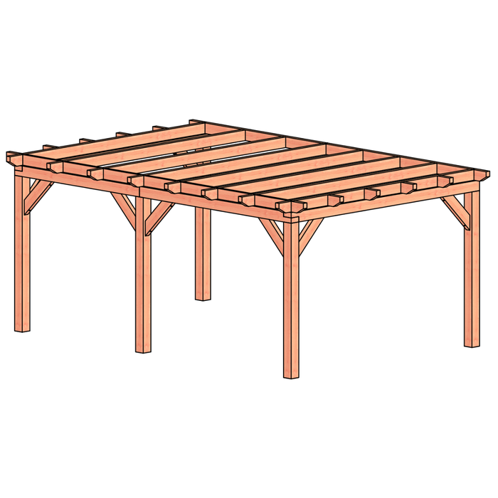 Douglas veranda Constructie 545x370cm