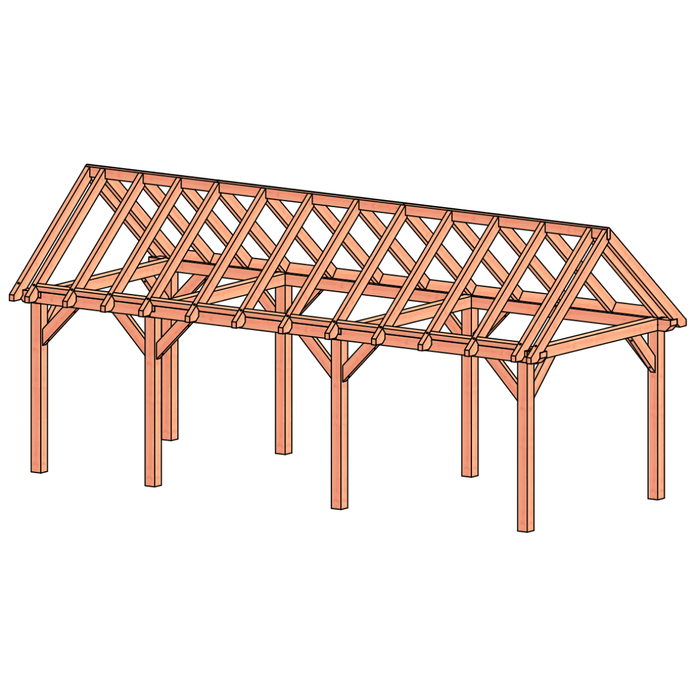 Douglas Zadeldak constructie - 815x305cm