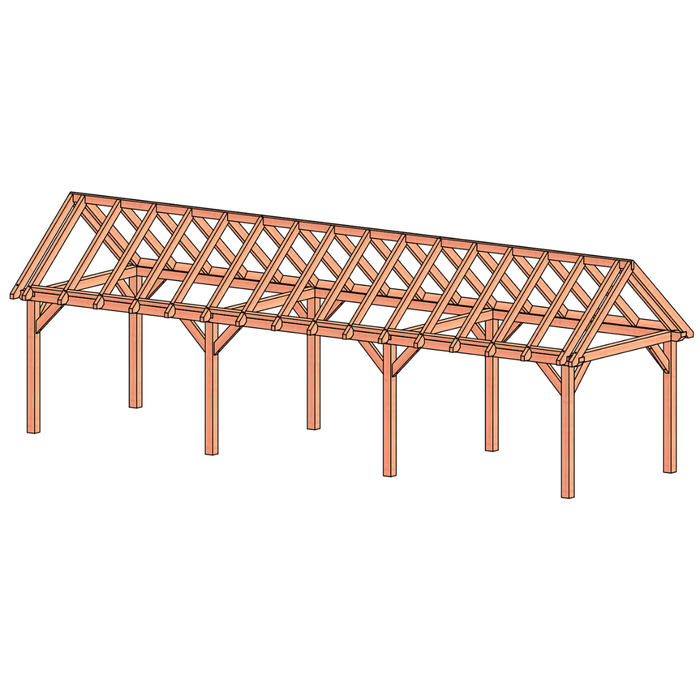Douglas overkapping Zadeldak - 1120x305cm