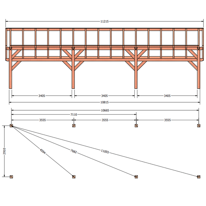 tekening Douglas Kapschuur - 1120x305cm