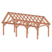 Douglas zadeldak constructie