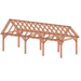bouwpakket Douglas Zadeldak - 990x370cm