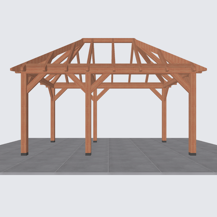 bouwpakket douglas schuur schilddak 485x306cm
