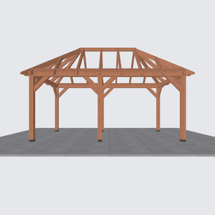 bouwpakket douglas schuur schilddak 545x306cm