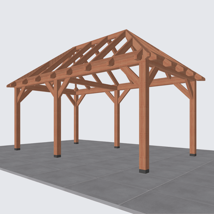 bouwpakket douglas schuur schilddak 545x306cm