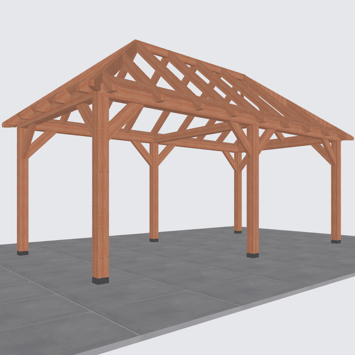 douglas schuur schilddak constructie 600x306cm