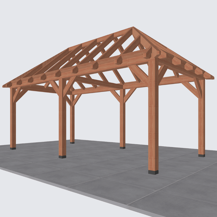 douglas schuur schilddak constructie 600x306cm