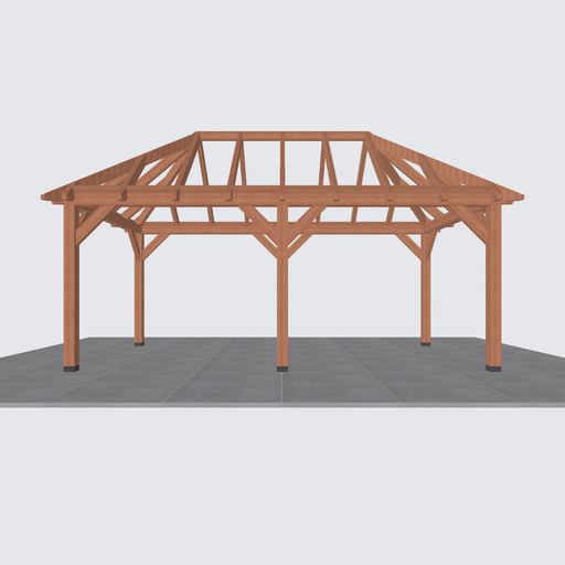 douglas schuur schilddak constructie 600x306cm