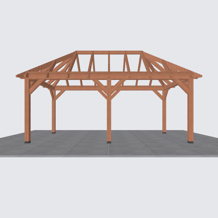 douglas schuur schilddak constructie 600x306cm