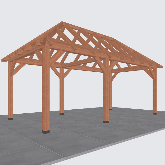 douglas schuur schilddak constructie 610x306cm