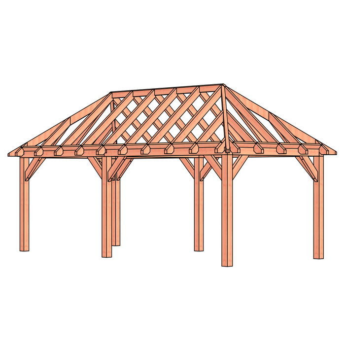 douglas schilddak constructie 660x306cm