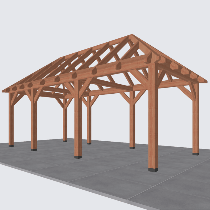douglas schilddak constructie 670x306cm