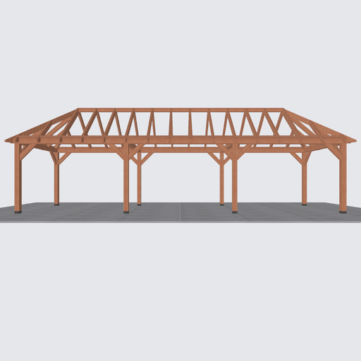 bouwpakket douglas schilddak constructie 1080x306cm