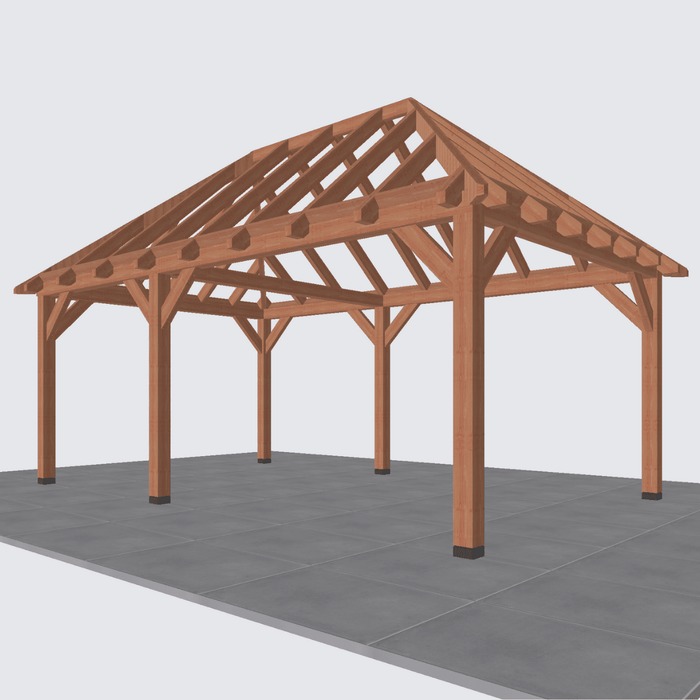 douglas schilddak constructie 610x370cm