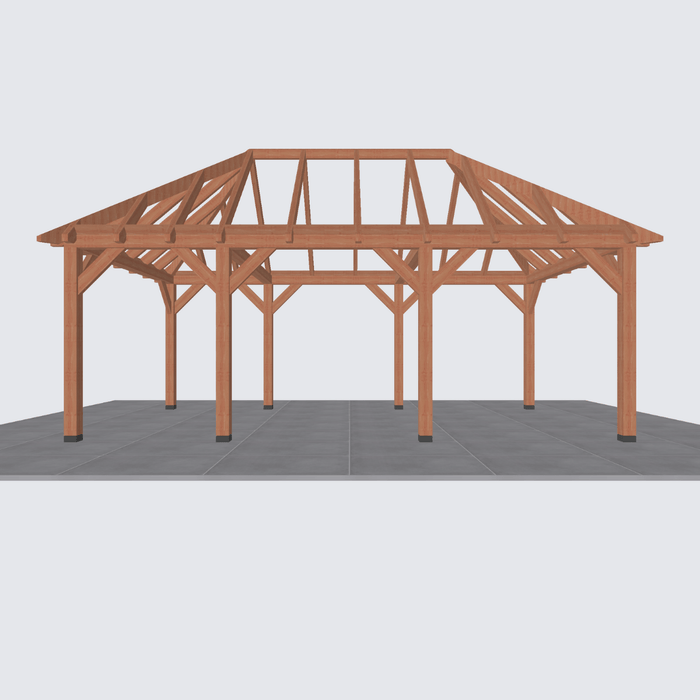 douglas schilddak constructie 670x370cm