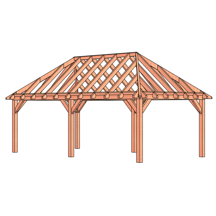 douglas schilddak constructie 725x370cm
