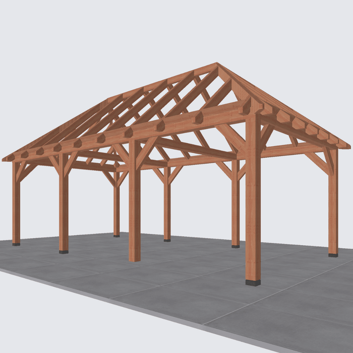 douglas schilddak constructie 730x370cm
