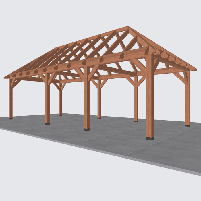 douglas schilddak constructie 845x370cm